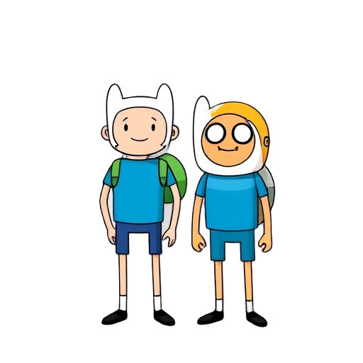 finn and jake from adventure time 