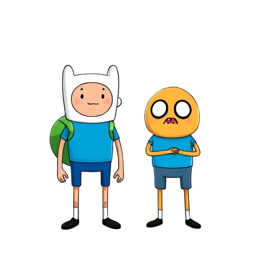 finn and jake from adventure time 
