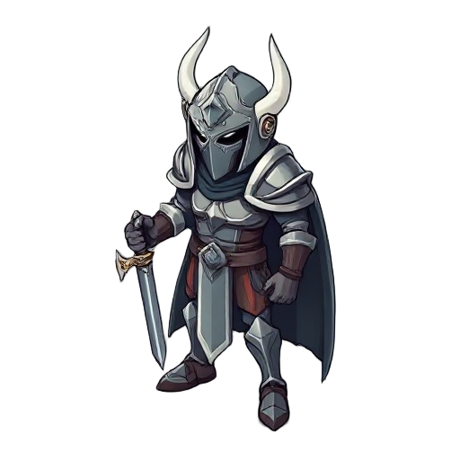 crie um persogem lendario com espadas e com escudo, com armadura leve e sem capacerte, ele usa magia tambem