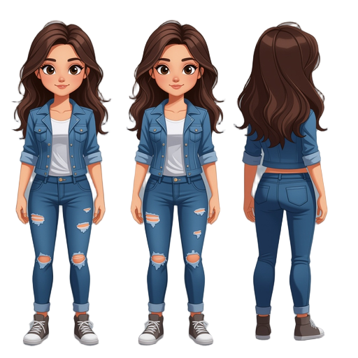 idle survival girl character ultra  realistic 