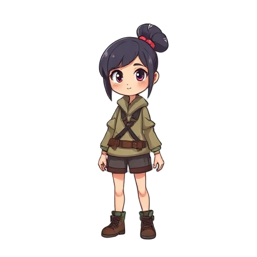 idle survival girl character 
