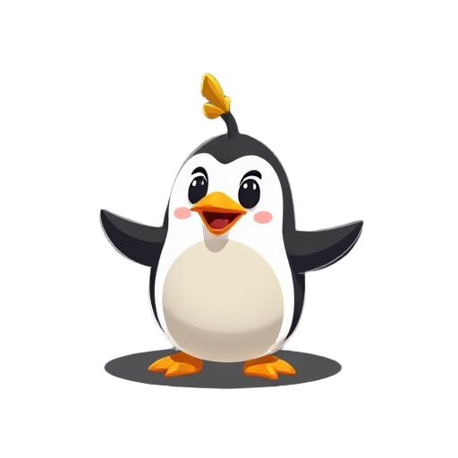 é um botão de pinguim parabéns
