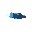 blue glowing digital projectile