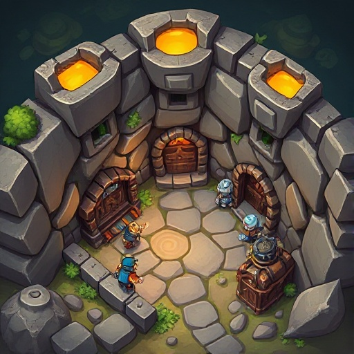 crie uma dungeon estilo mu online  mmorpg 2d top-down