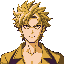make a portrait of dio brando from jojo 