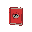 make a red book with an eye in the center of the book 