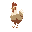 chicken, 8pixels high