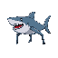 humanoid shark with strong legs