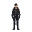 base male character model in a dystopian cyberpunk high fantasy world.