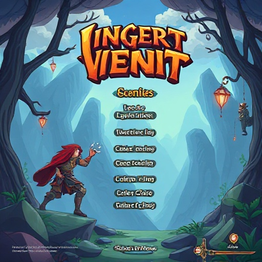 crie um menu inicial para um rpg de ação e aventura com lutas baseadas em dobras (e subdobras) tipo avatar, mas com forte carga narrativa. o jogo equilibra combate elemental dinâmico com momentos de escolha pessoal 