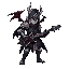 me gere um personagem com inspirações de dark souls na questao da estetica e devil may cry, o cara precisa ser tipo um cavaleiro meio moderno q usa uma guitarra como arma, ele guarda ela nas costas