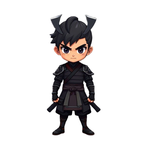 dark samurai boy