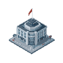 huge police station building