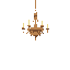 church chandelier, only ground object, no fly
