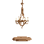 church chandelier, ground object
