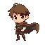 protagonist with brown hair and a flowing cape