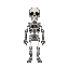 gothic top down skeleton, no aa, cute gothic look