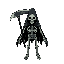 gothic top down skeleton reaper boss