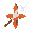 top down view of arrow with thunder lightning spell