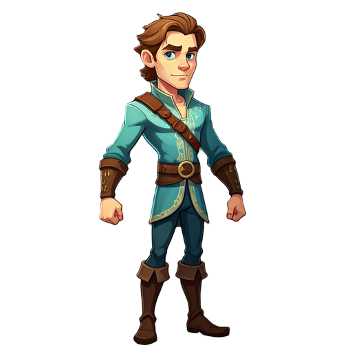 guerreiro, colorido tipo zelda,andando