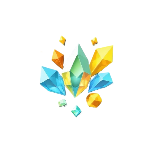 crystals gems gold