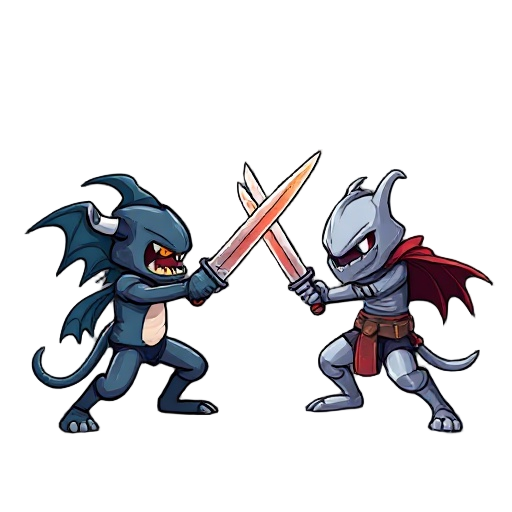sword combat monster enemy attack battle