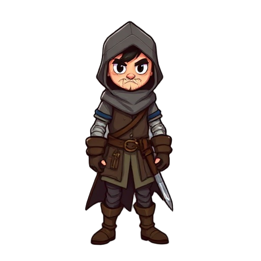 8-bit medieval thief,