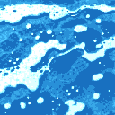 give me a foamy wake pattern a ship would leave. forked water foaming texture
