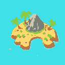 tropical island tileset. components to create an island out of smaller tiles that connect. 
