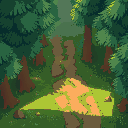 forest, grass, wood, trees, dirtroad, topdown