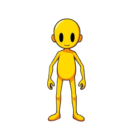 a yellow sans of undertale sprite