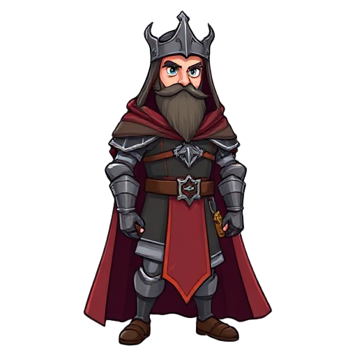 medieval noble with cape