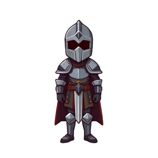 pixel medieval knight