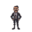 a town mayor of a futuristic dystopia