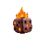 flame lava dice, flaming