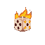 flame lava dice, flaming fiercly