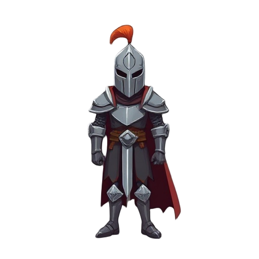medieval knight. fantasy style