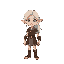 an elf with white hair