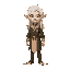 an elf with white hair