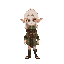 an elf with white hair