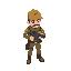 border inspector, simple colors, gun in hand