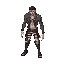 attack on titan titan , giant, creepy stance, using nothing 