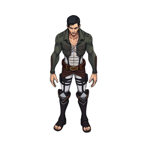 attack on titan titan , giant, creepy stance 