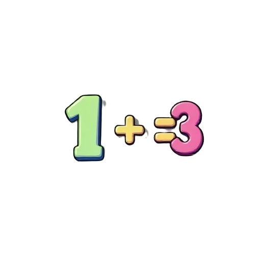 create a number one plus one equals to 3