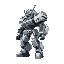 armored core style humanoid mecha side view
