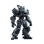 armored core style humanoid mecha side view