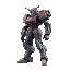 armored core style humanoid mecha side view