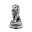 stone, lion chess piece, full body, icon, circular base