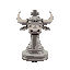 stone, bull chess piece, animal full body, icon, circular base
