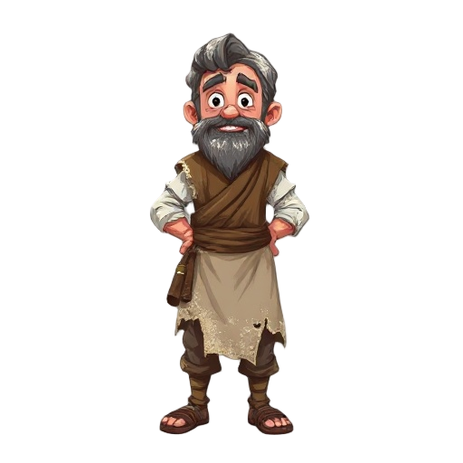medieval peasant, baker, poor, ripped clothes, covered in dirt / flour